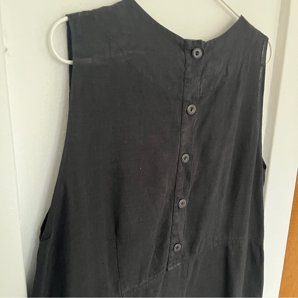 FLAX black sleeveless dress - Picture 4 of 6